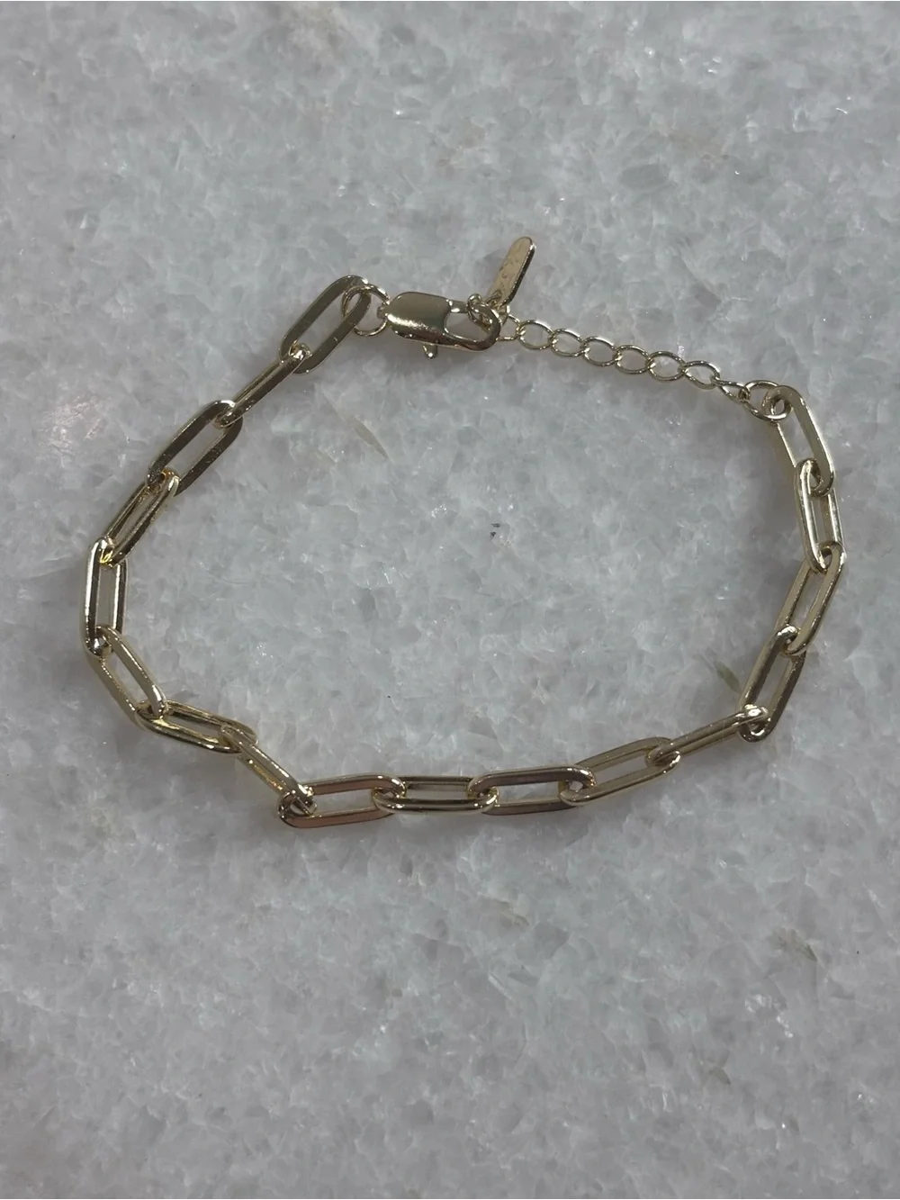 Gold Paperclip Link Bracelet - Women’s Fashion Jewelry